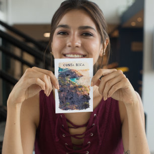 Costa Rica Vintage Travel Landscape Postcard