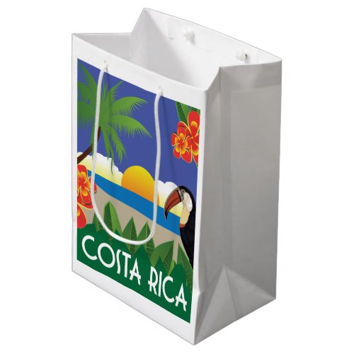 Costa Rica vintage travel style Medium Gift Bag