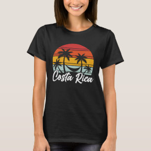 Costa Rica Vintage Vacation Beach Ocean Summer Cos T-Shirt