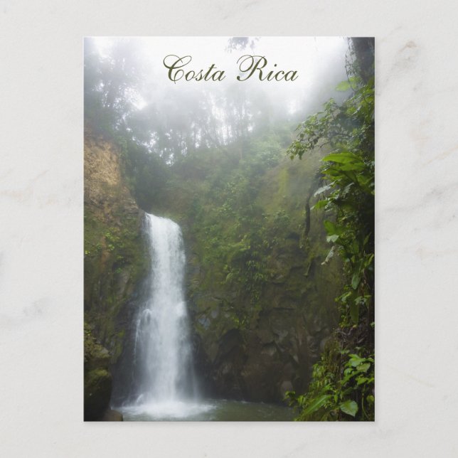 Costa Rica Waterfall Postcard (Front)
