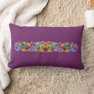 Costa Rican Art Lumbar Pillow