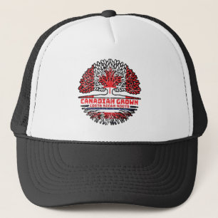 Costa Rican Costa Rica Canadian Canada Tree Roots Trucker Hat
