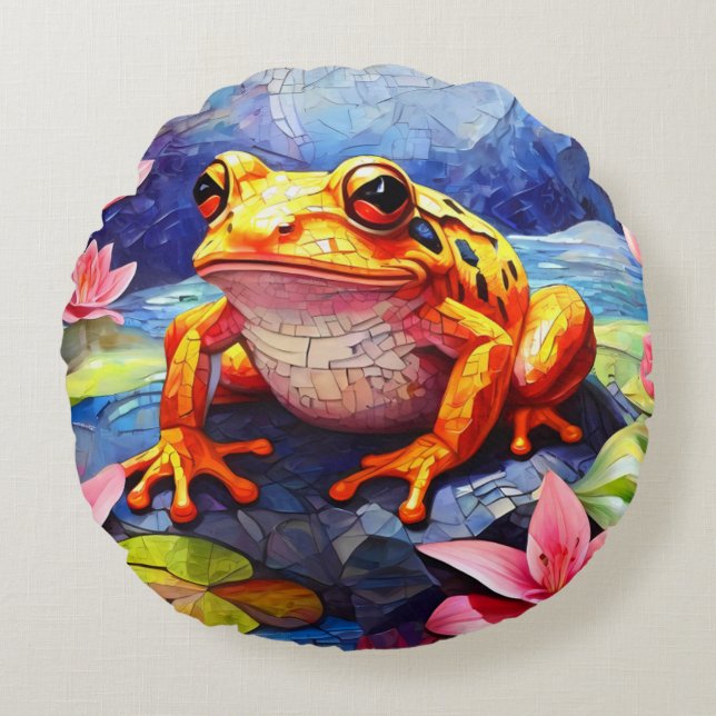 Costa Rican Dart Frog Throw Pillow cushions  (Front)