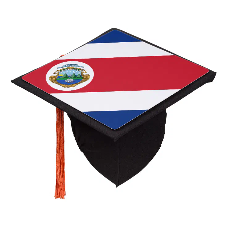 Costa Rican flag Graduation Cap Topper | Zazzle