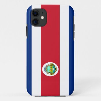 Costa Rican Flag Iphone Case by cloudcover at Zazzle