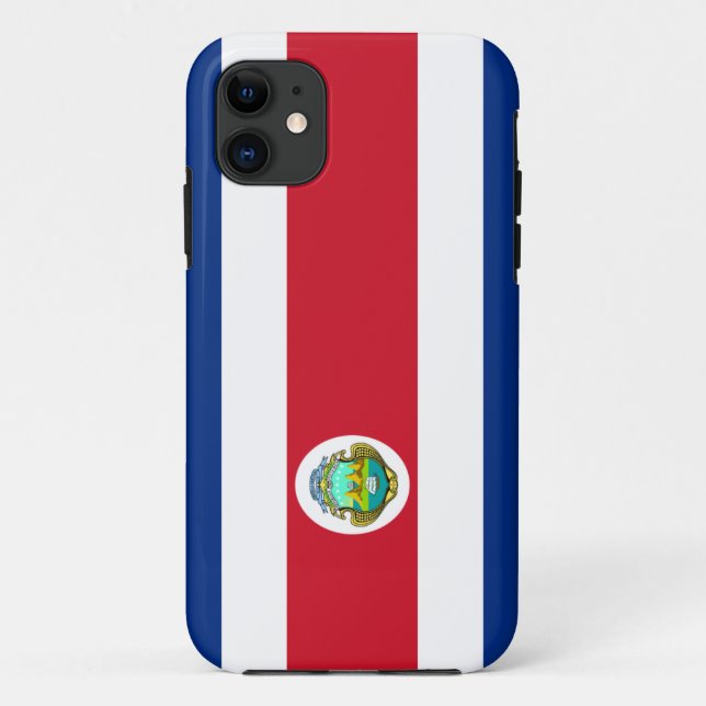 Costa Rican Flag iPhone Case (Back)