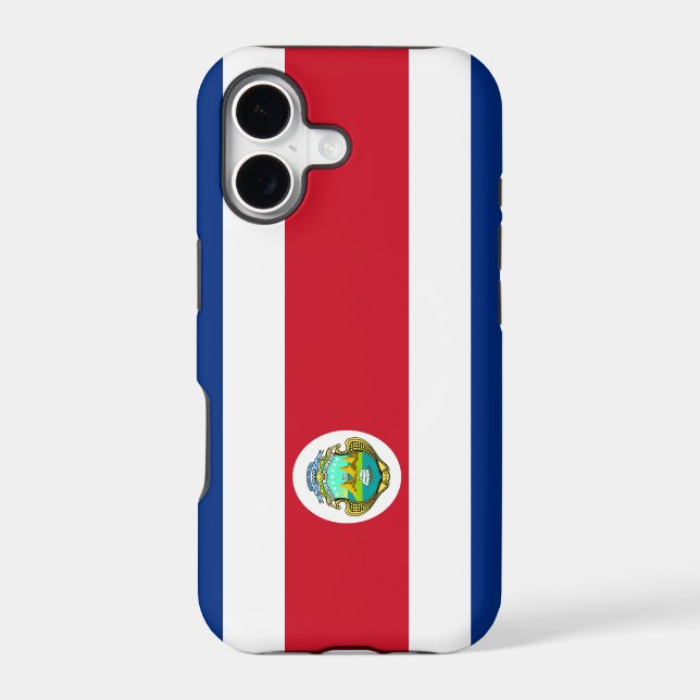 Costa Rican Flag iPhone Case (Back)