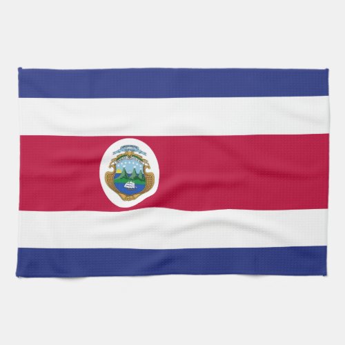 Costa Rican Flag Kitchen Towel