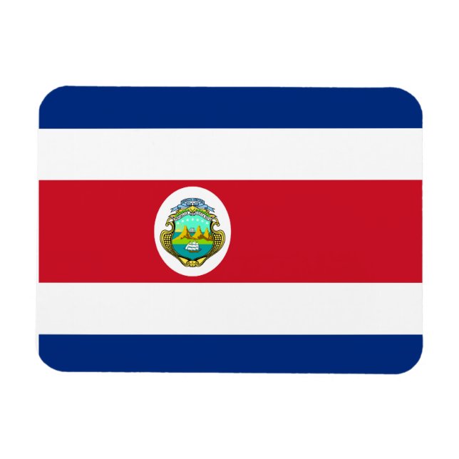 Costa Rican Flag Magnet (Horizontal)
