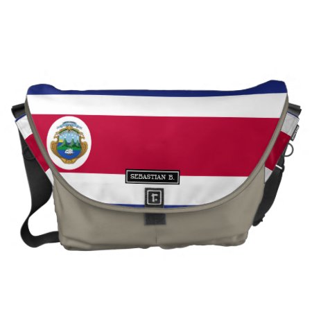 Costa Rican Flag Messenger Bag