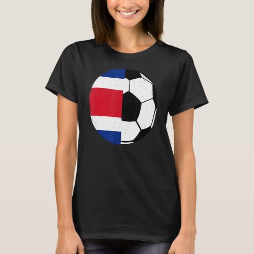 Costa Rican Flag Soccer Fans Football   Costa Rica T_Shirt