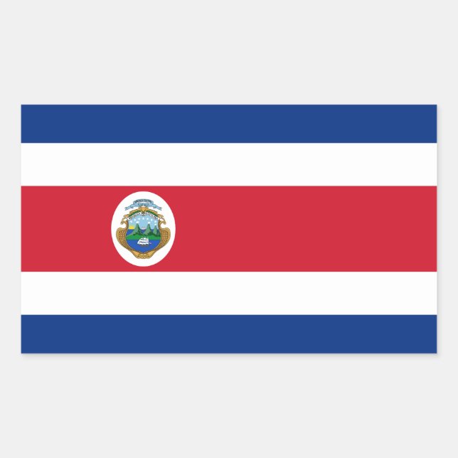 Costa Rican flag Stickers (Front)