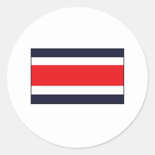 Costa Rican Flag T_shirts and Gifts Classic Round Sticker