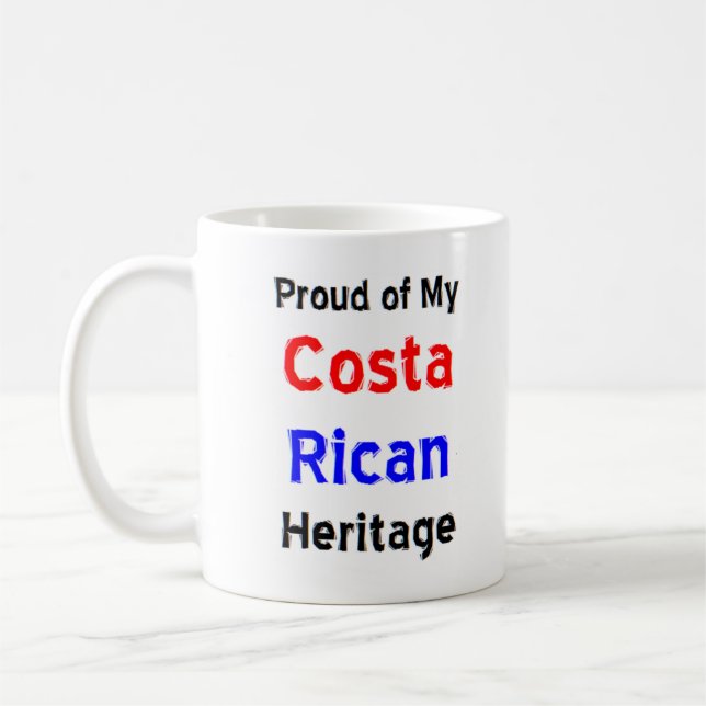 costa rican heritage coffee mug (Left)