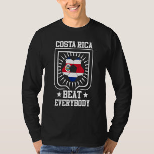 Costa Rican Supporter Player  Costa Rica Beat Ever T-Shirt
