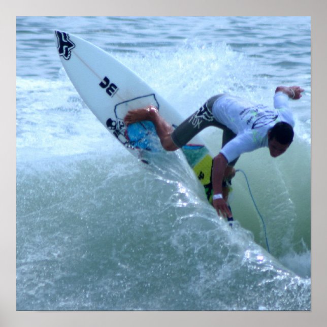 Costa Rican Surfing Poster (Front)