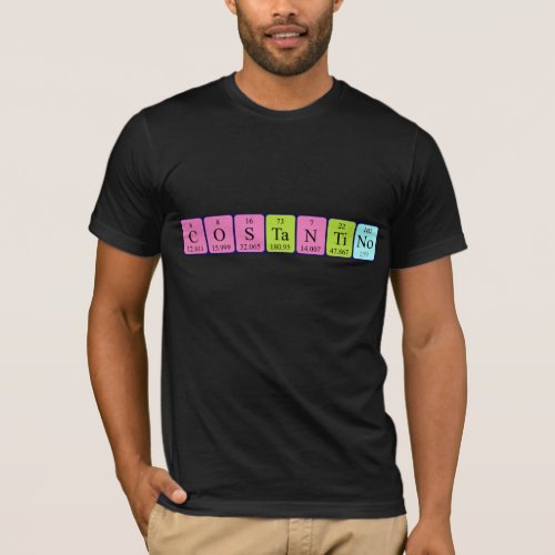 Costantino periodic table name shirt