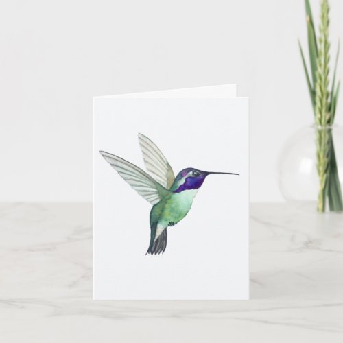 Costas Hummingbird Greeting Card