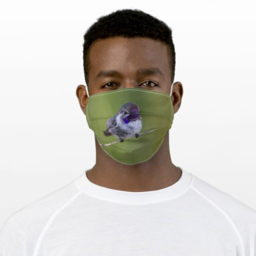 Costas  Hummingbird in August light Adult Cloth Face Mask