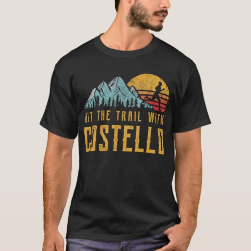 COSTELLO Running _ Hit The Trail with Family Name T_Shirt
