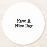 Costers Round Paper Coaster<br><div class="desc">Always spread the positivity.</div>