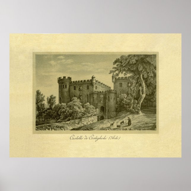 Costigliole d'Asti , Piedmont, Italy Poster (Front)