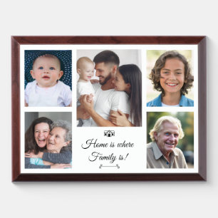 Costom Family Photo Picture Collage Group Frame Award Plaque