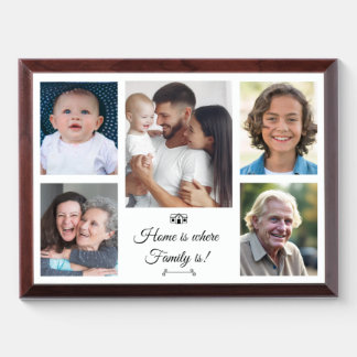 Costom Family Photo Picture Collage Group Frame Award Plaque