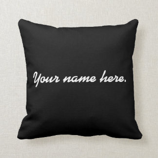 Costomized name pillow. throw pillow