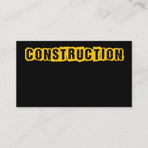 Costruction Business Card