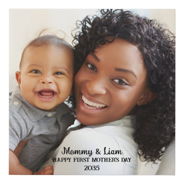 costum photo Faux Wrapped Canvas Print (Front)