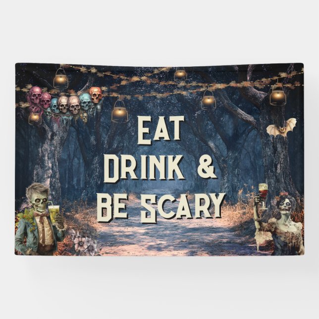 Costume and Cocktails Halloween  Banner (Horizontal)