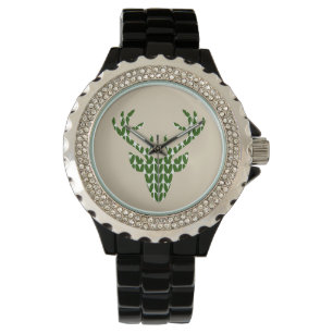 costume clock, costume jewelry Hirsch Watch