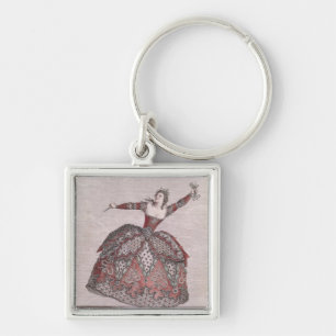 Costume design a Fury in 'Hippolyte et Aricie' Keychain
