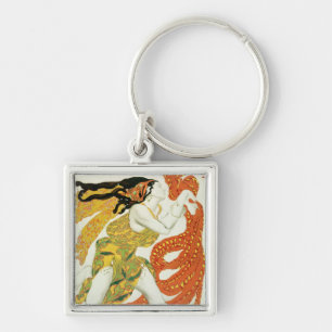 Costume design for a bacchante in 'Narcisse' Keychain