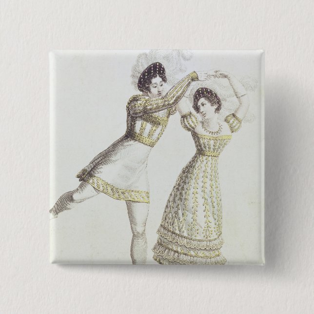 Costume design for a ballet pinback button (Front)