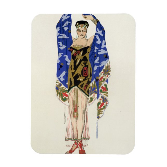 Costume design for a Dancing Girl (colour litho) Magnet (Vertical)