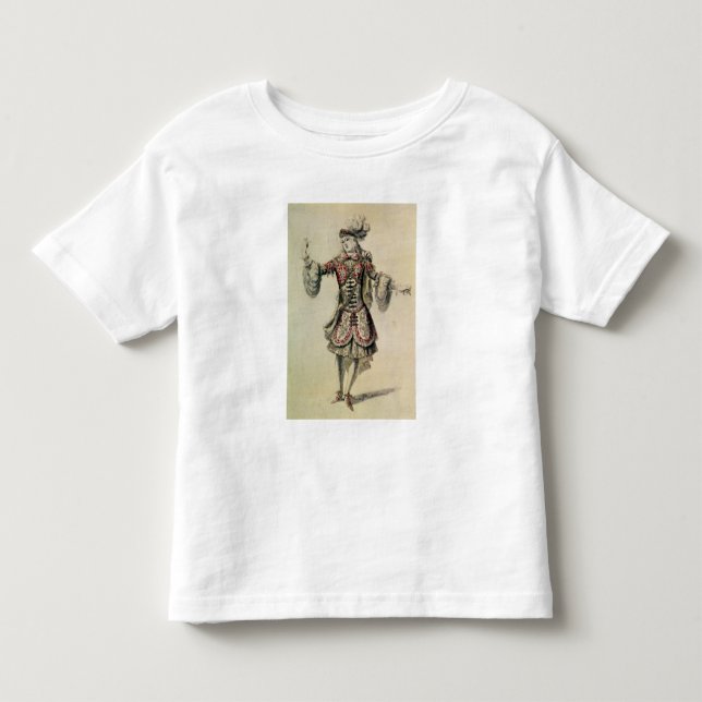 Costume design for a male dancer, c.1681 toddler t-shirt (Front)