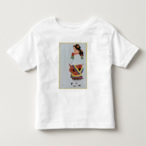 Costume design for a Peasant Girl 1922 colour li Toddler T_shirt