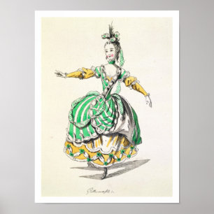 Costume design for Phrygienne, in Dardanus, a libr Poster