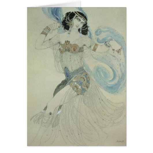 Costume design for Salome Cards (Front)