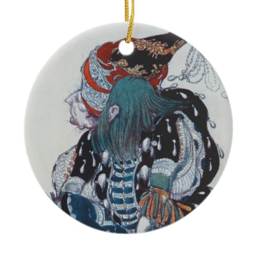 Costume design for the Pageboy of the wicked fairy Ceramic Ornament