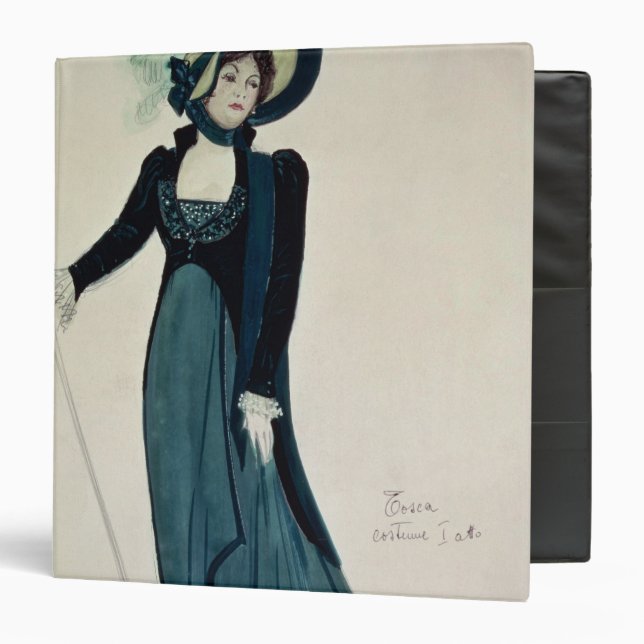 Costume design for Tosca 3 Ring Binder (Front/Inside)