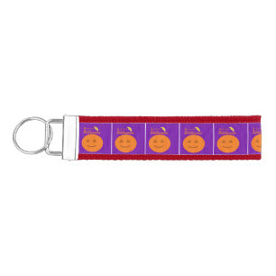 Costume Design Pumpkin Wrist Keychain 
