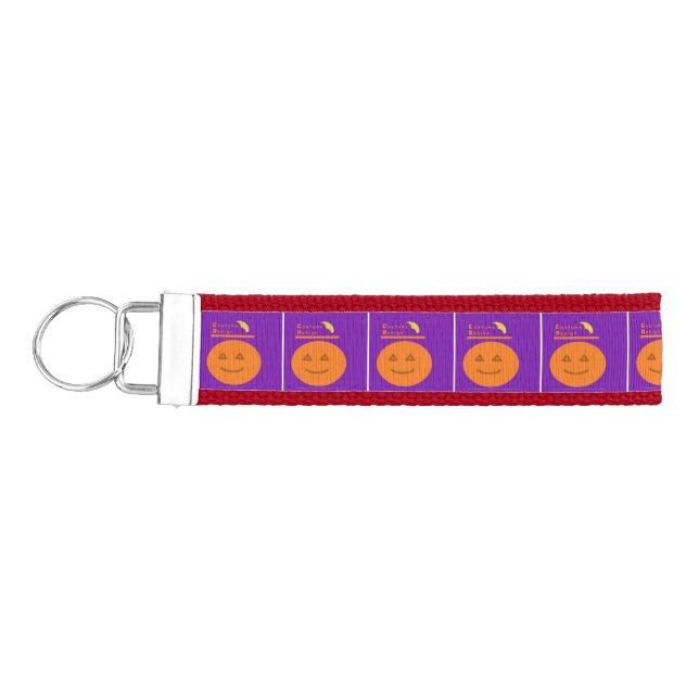 Costume Design Pumpkin Wrist Keychain  (Keys on Left)