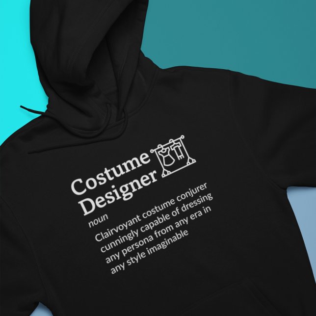 Costume Designer Definition Dark Mode - Film Crew Hoodie (Creator Uploaded)