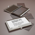 Costume Designer Definition - Film Crew Business Card Case<br><div class="desc">The Costume Designer is a masterful creator,  dressing characters from any era in styles that bring stories to life. This elegant business card holder celebrates their craft in transforming vision into wardrobe artistry.</div>