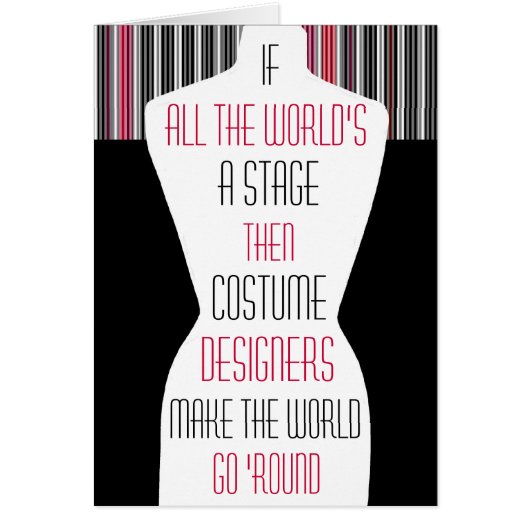 Costume Designers Cards (Front)