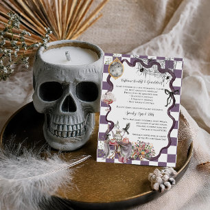 Costume & Drinks Cottagecore Halloween Party Enclosure Card