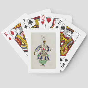 Costume for a 'negro', from Aladdin, 1916 (colour Poker Cards